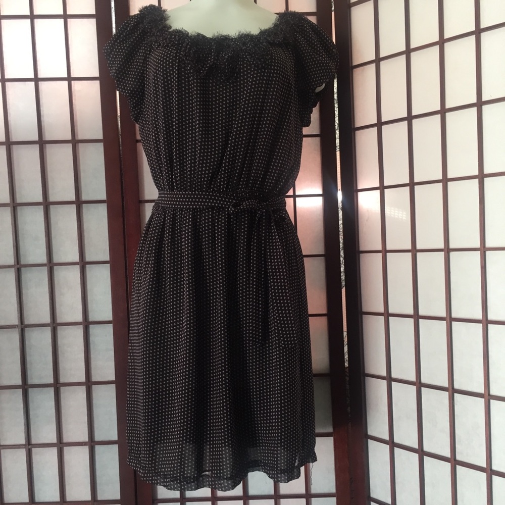 MAD STUDIO PINK POLKA DOT DRESS SIZE M